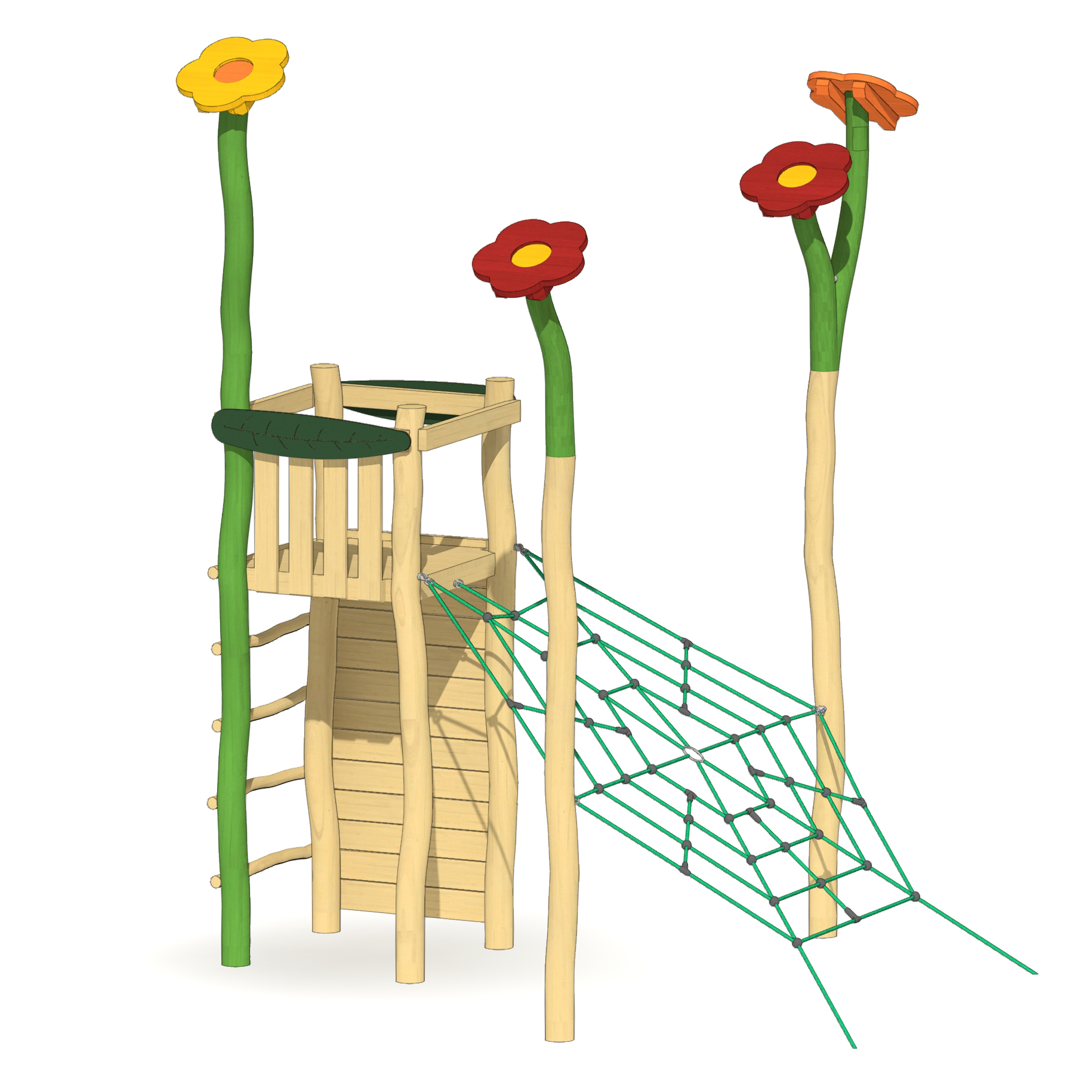 Spielanlage Blumenbeet Ansicht 4