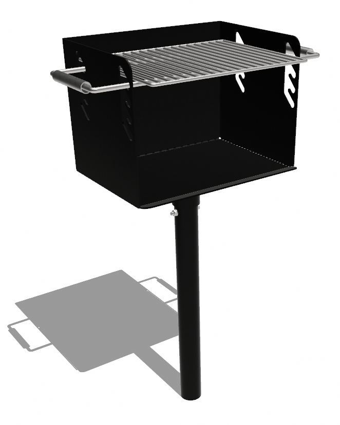 Fussgrill drehbar Ansicht 4
