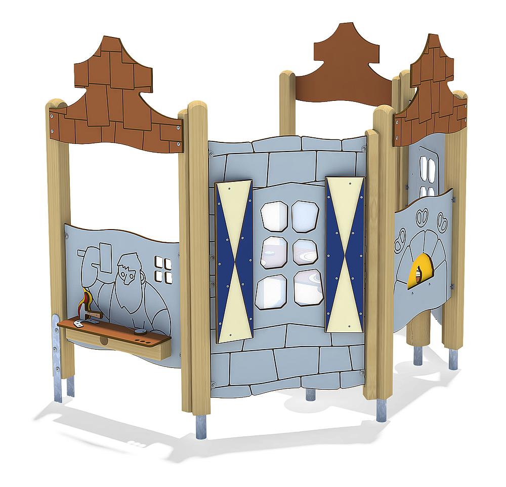 Spielhaus Großes Stadthaus Ansicht 3