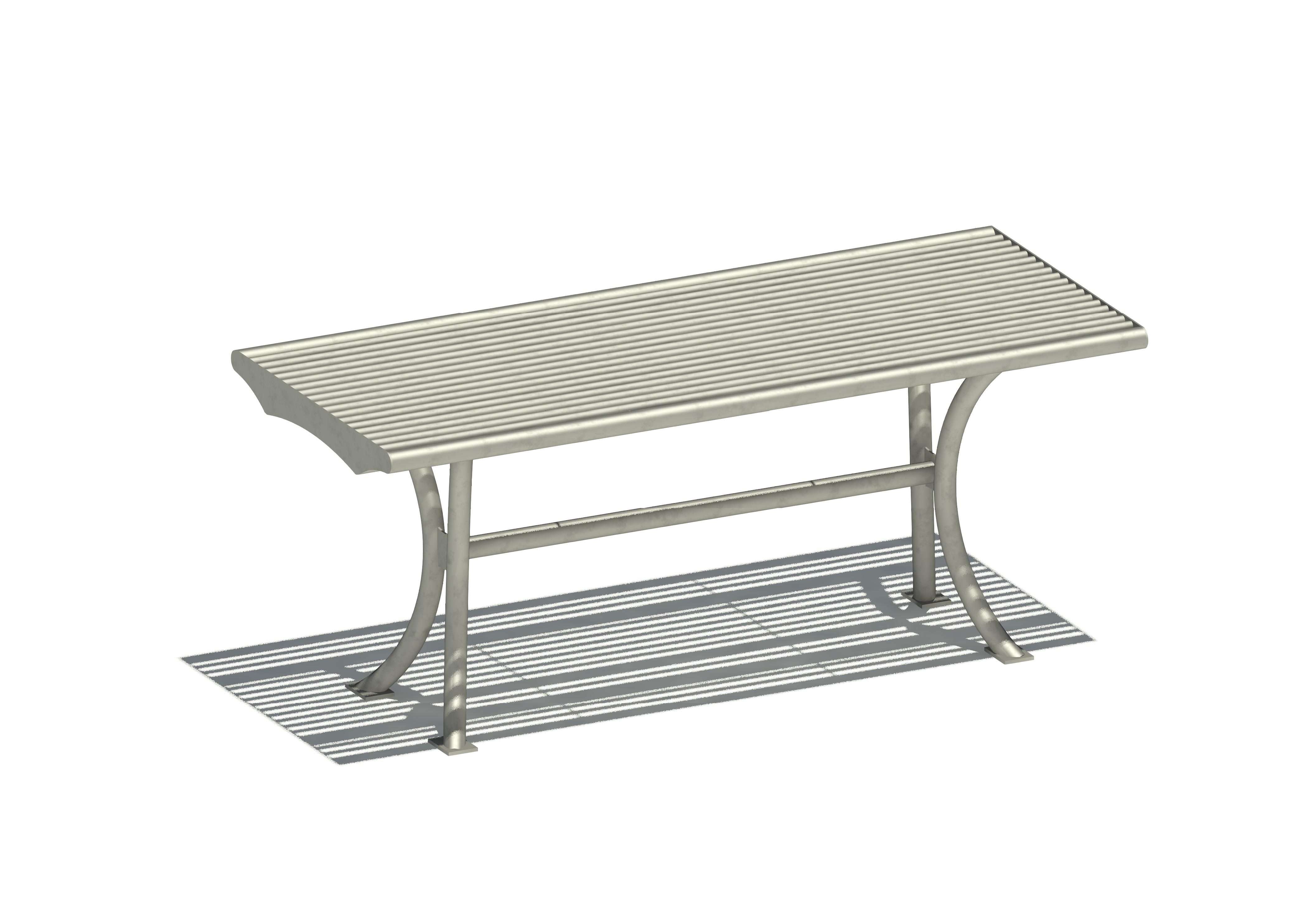 Tisch aus Edelstahlrundrohr 6225 Ansicht 2
