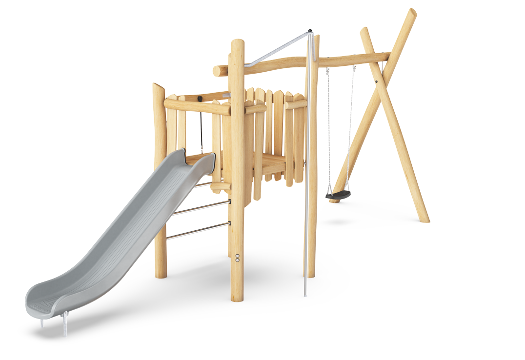 Rutschturm mit Schaukel NRO101301 Ansicht 3