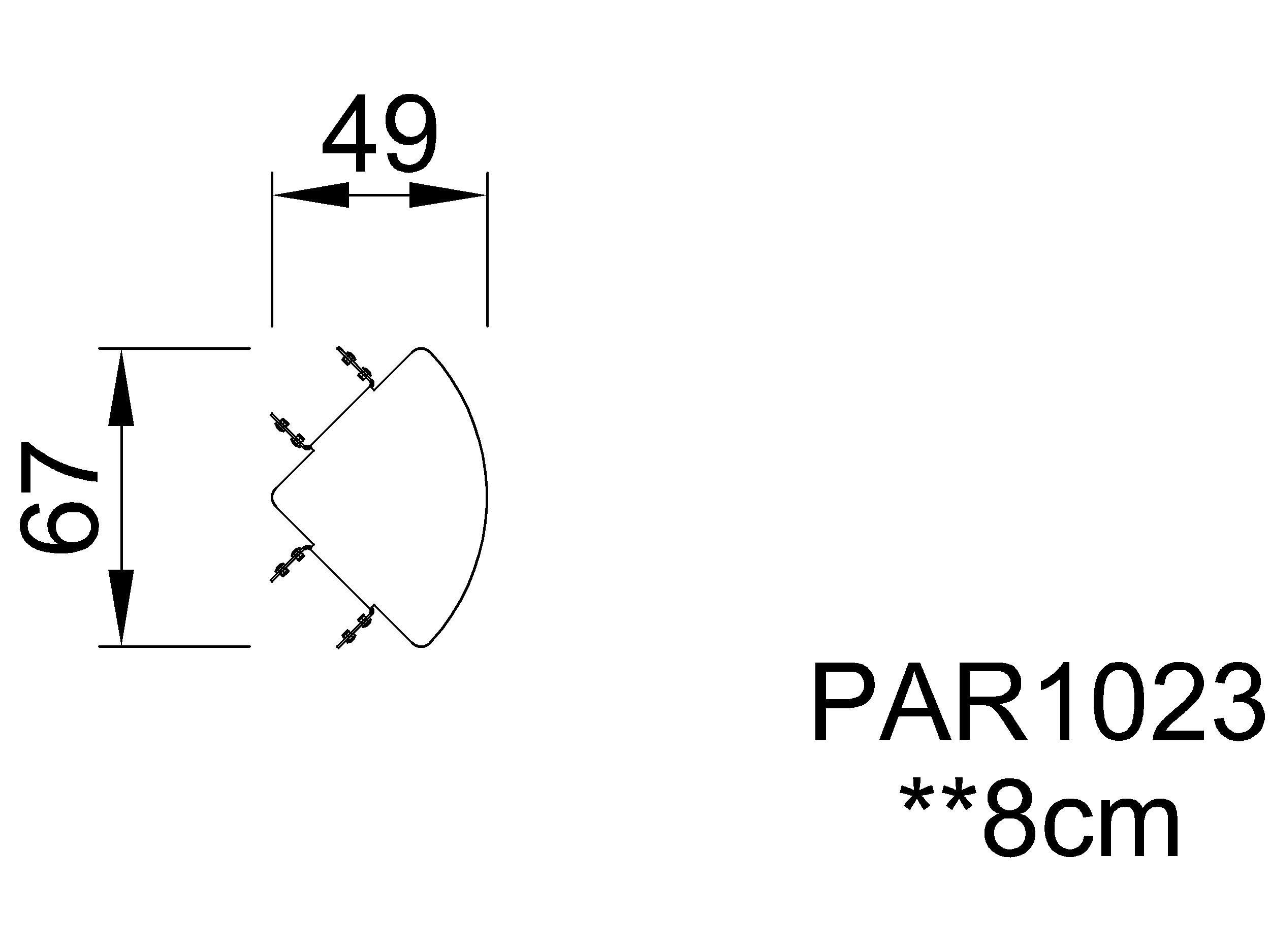 Rumba Verbindungselement 90° PAR1023 Ansicht 3