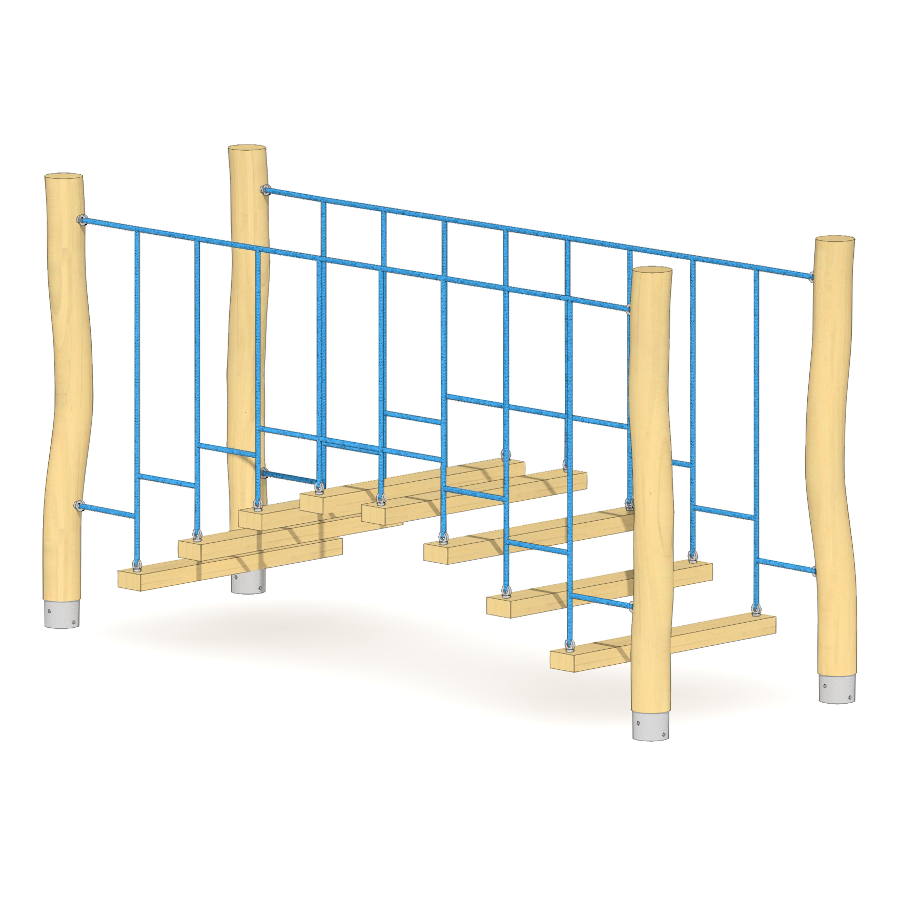 Seiltreppenbrücke 3m Ansicht 2