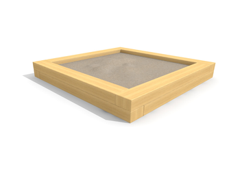 Sandkasten Hoch 2 x 2 m - style Ansicht 1