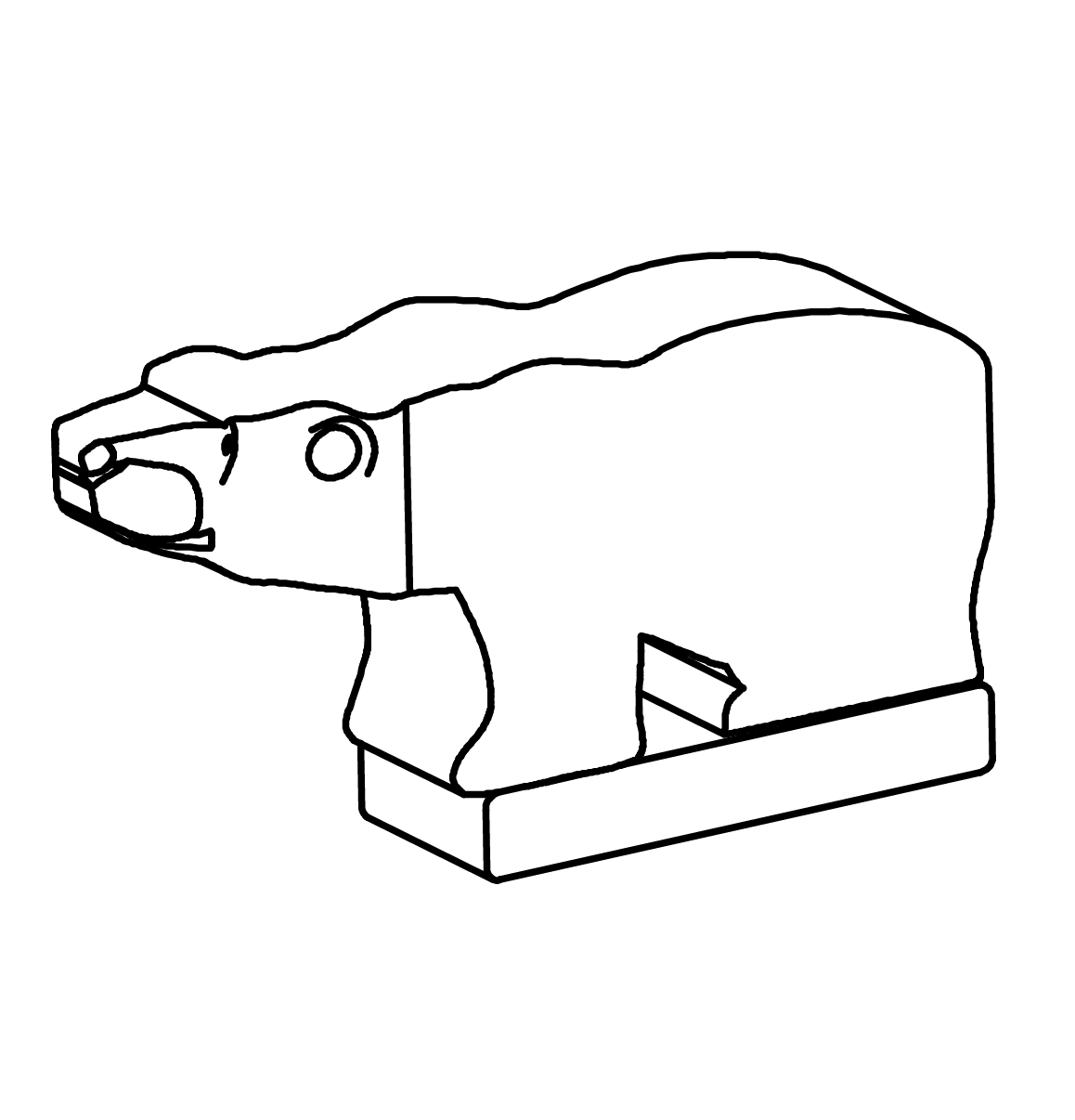 Eisbärin Ansicht 2