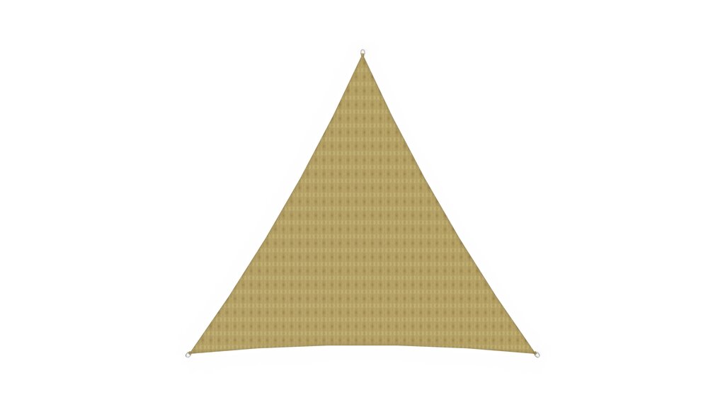 HDPE-Sonnensegel dreieckig, 3.6x3.6x3.6 m Ansicht 2