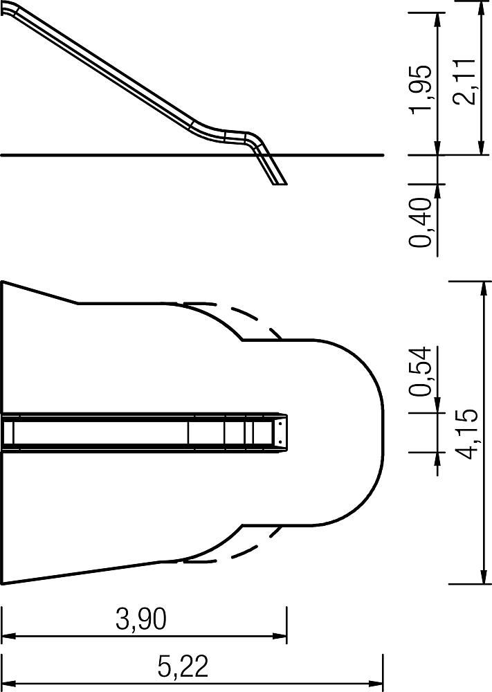 Anbaurutsche PH 195 cm Ansicht 3