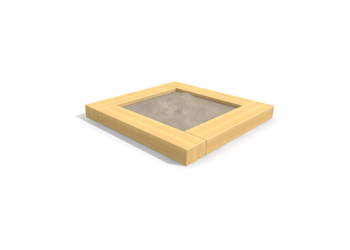 Sandkasten standard 2 x 2 m - style Ansicht 3