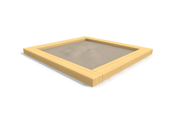 Sandkasten standard 2 x 2 m - style Ansicht 4