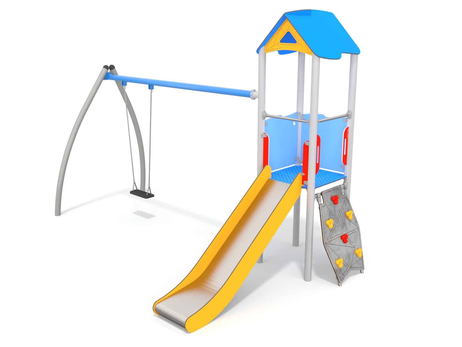 Spielturm mit Schaukel Niklas Ansicht 2