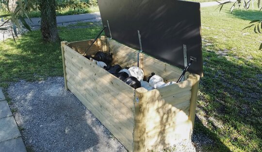 Materialbox Holz gross Ansicht 4