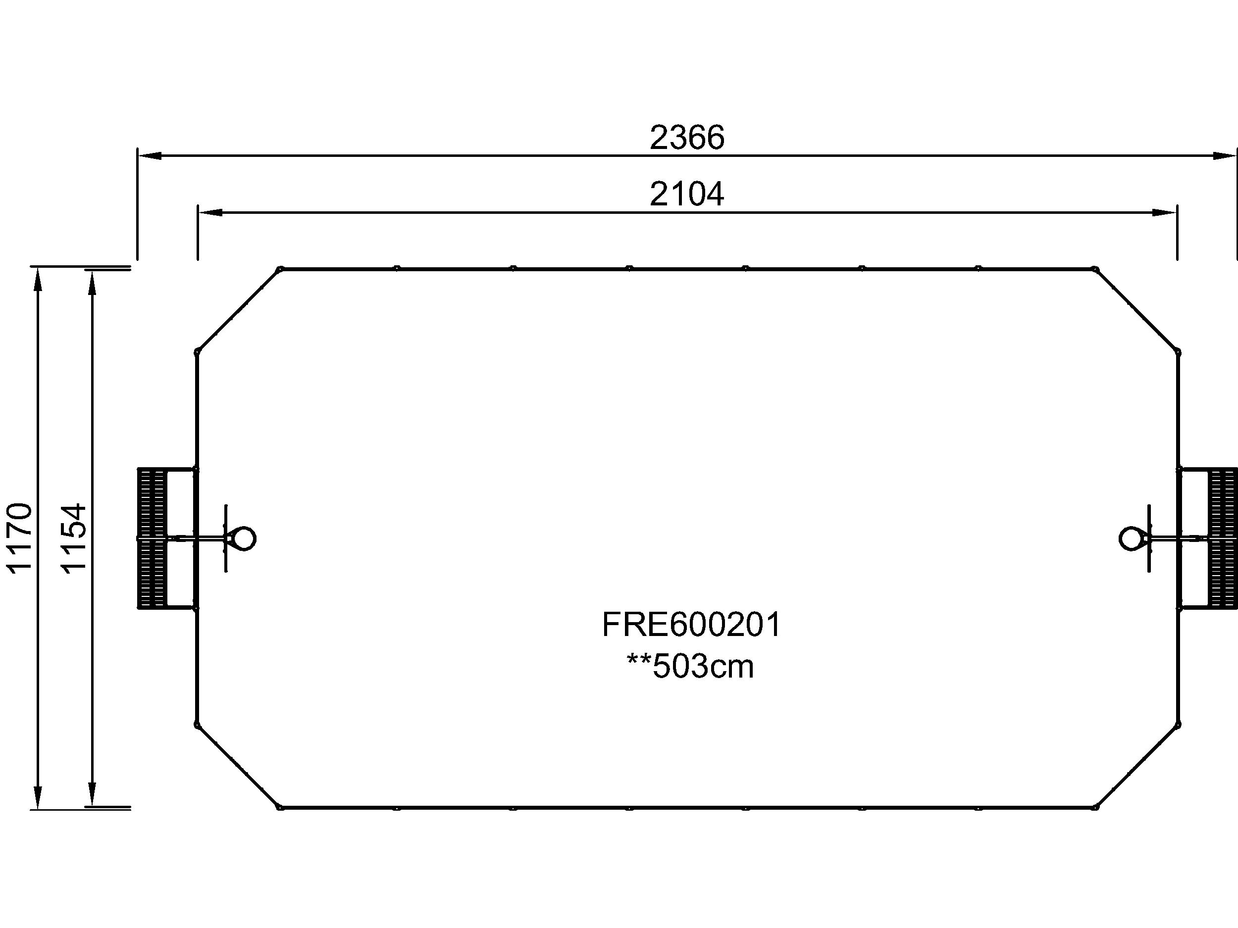 MUGA, 12 x 24 m, Stahl FRE600201 Ansicht 6