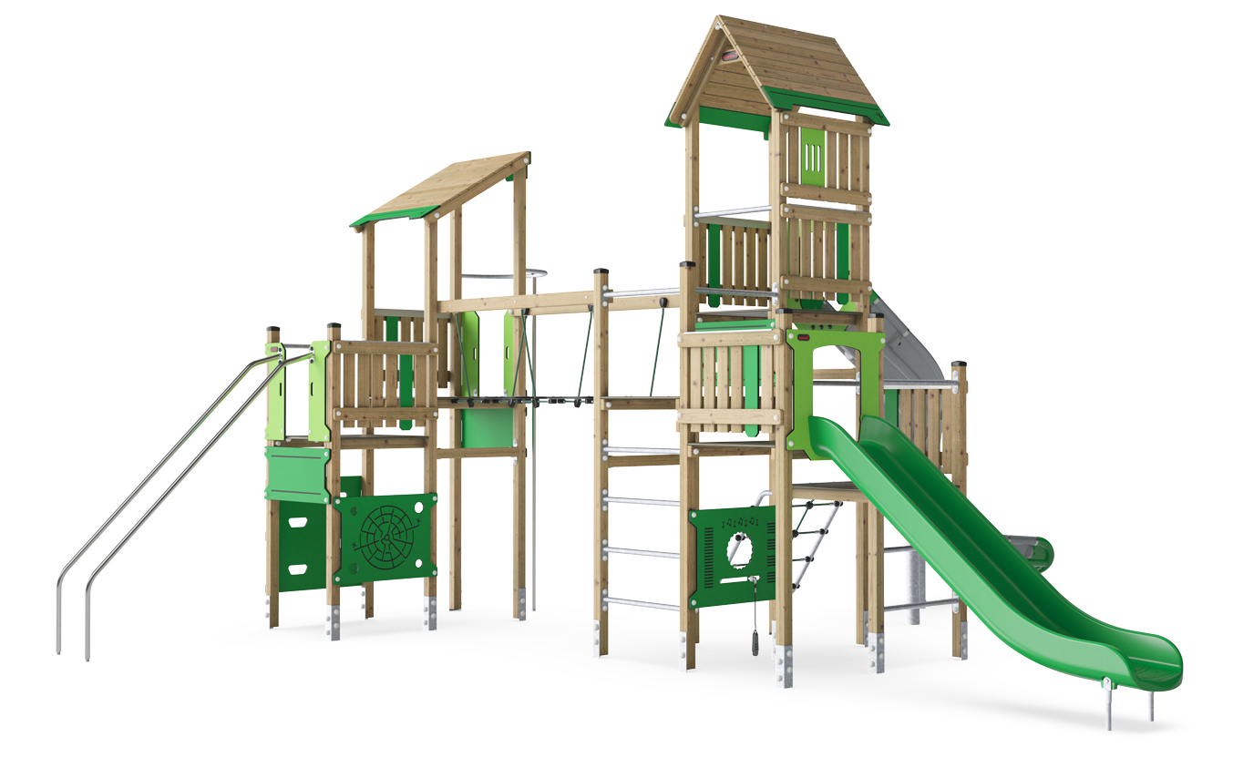2-Turm-Spielanlage mit Multi-Ebenen, hoch KPW201701 Ansicht 3