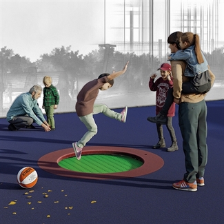Trampolin colortramp® «Pi» Ansicht 3
