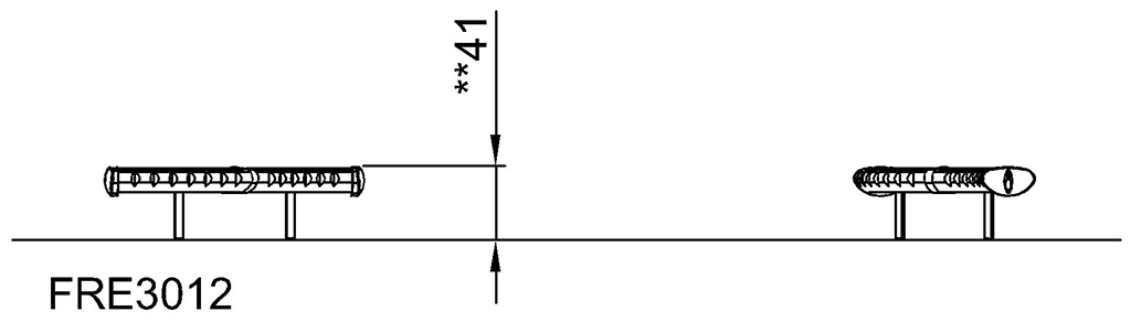 Sitzbank S-Design, Höhe: 40 cm FRE3012 Ansicht 4