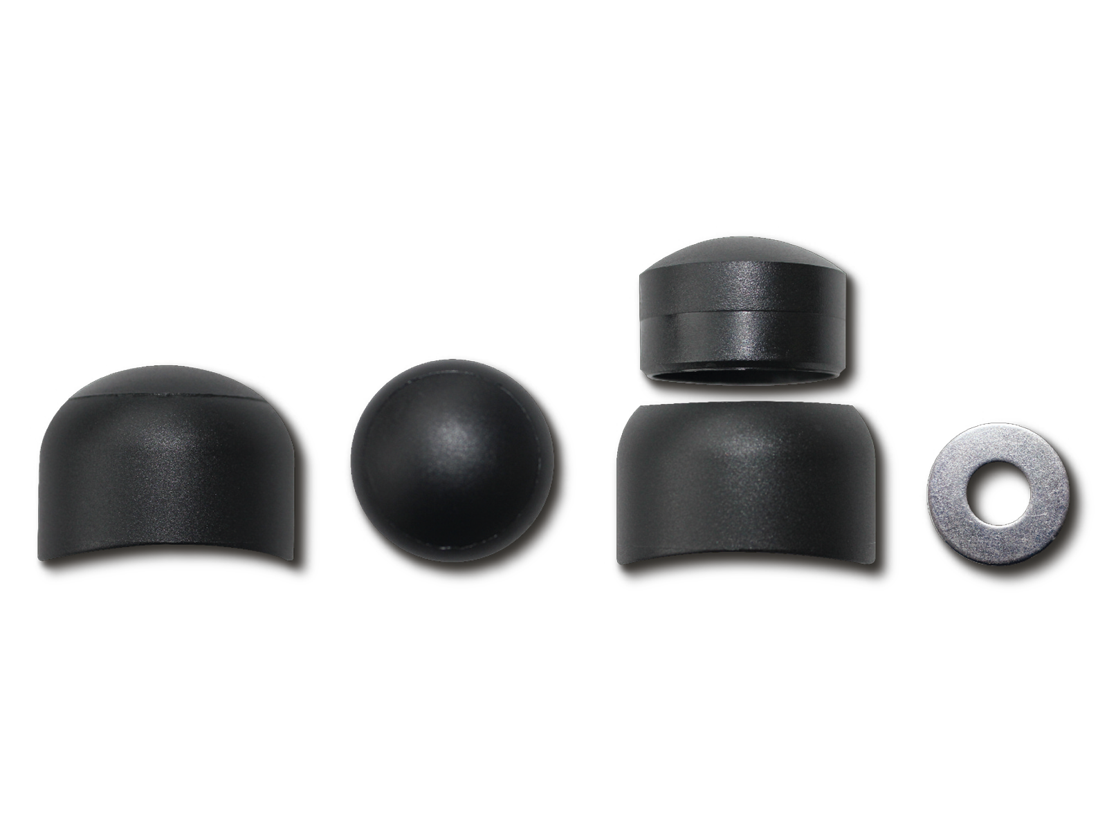 Schraubenabdeckungen gewölbt R = 60 mm, für Ø 100-140 mm Ansicht 1