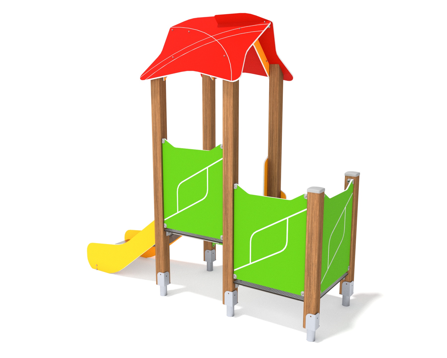 Spielturm Smart Wood Ansicht 3