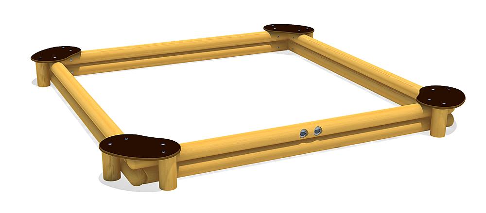 Sandkasten Sandy Quadrat 260 Ansicht 3