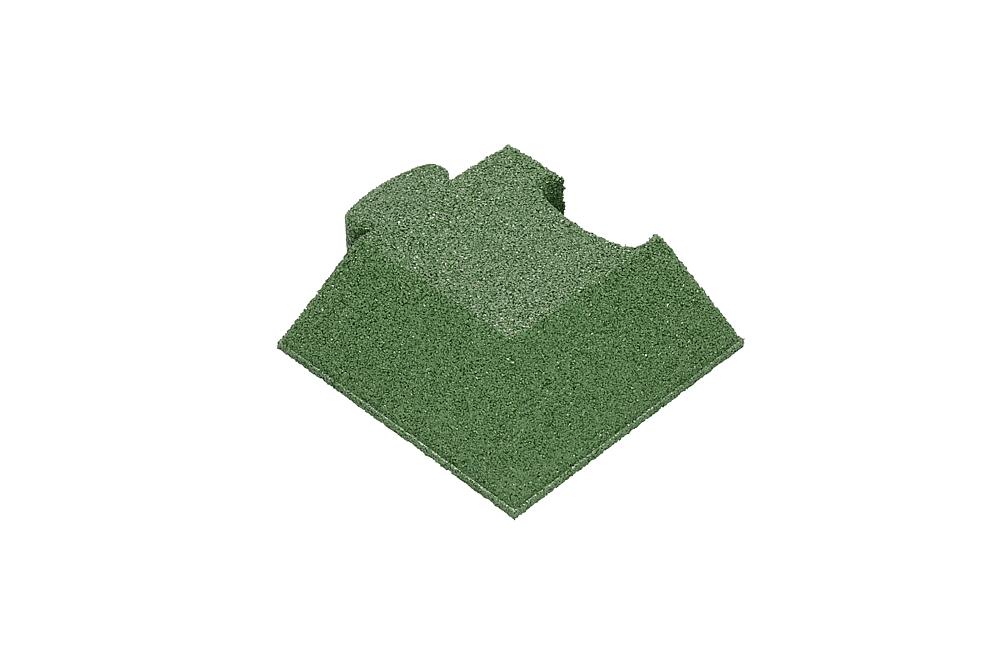 Puzzle Mat 3D Eckplatte angeschrägt 60 mm grün Ansicht 4