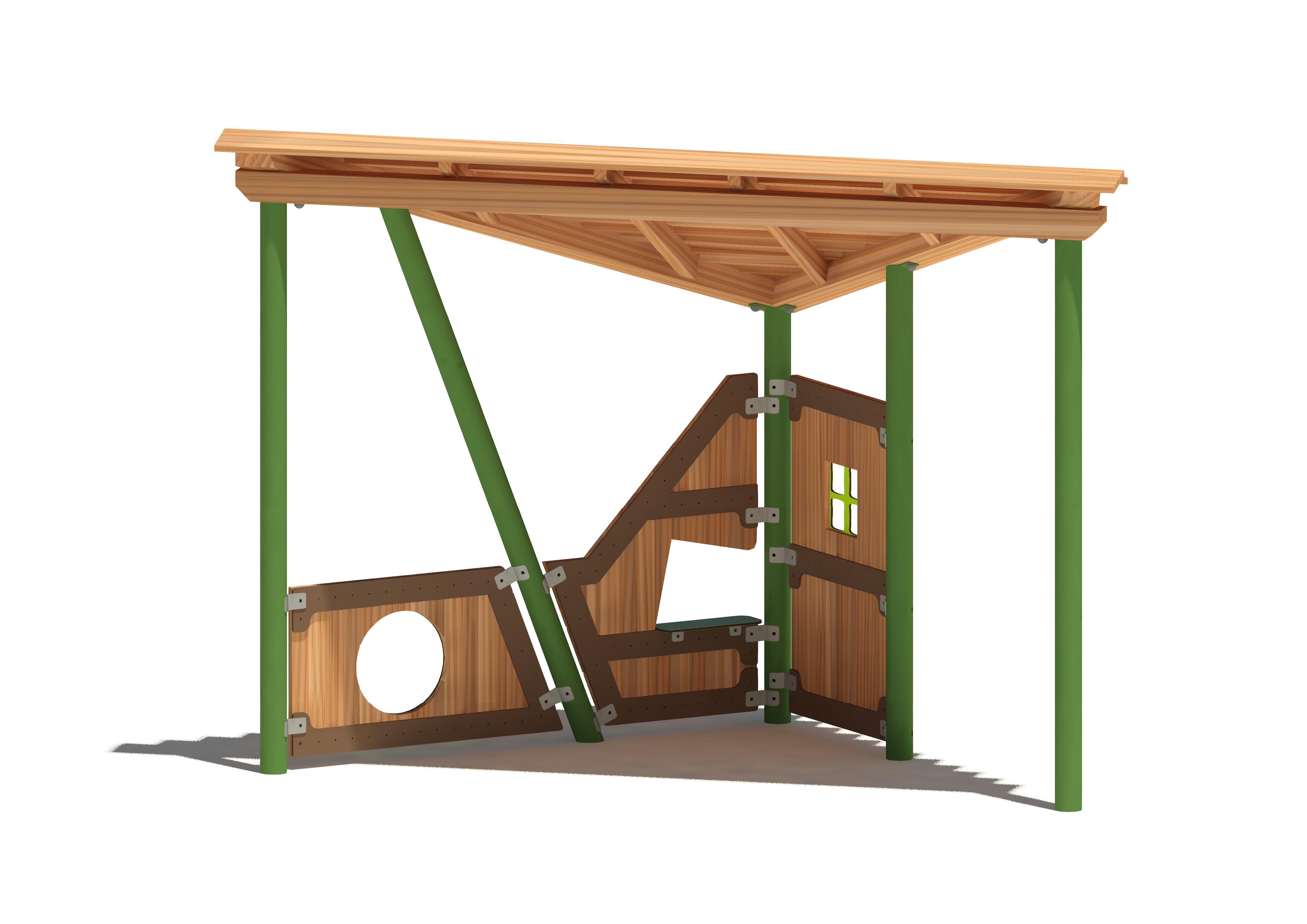 Halbes Spielhaus Frido 18204 Ansicht 3