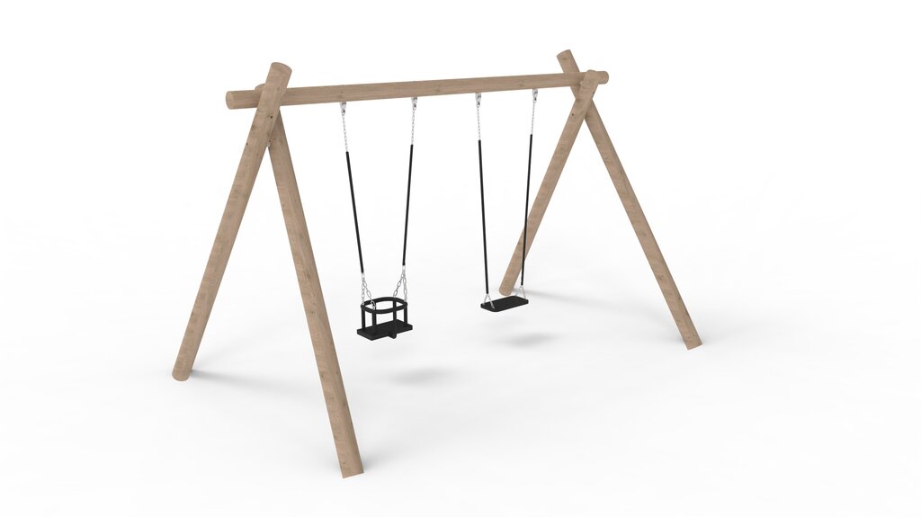 Schaukel mit Baby- und Sicherheitssitz Ansicht 2