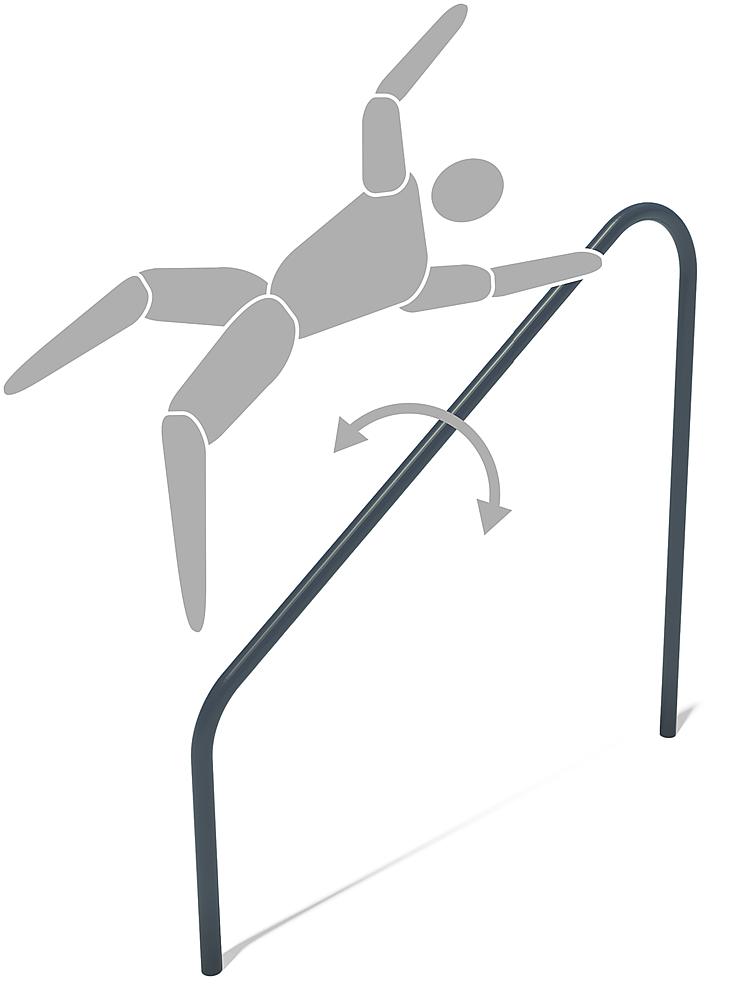 Calisthenics Flankensprung Ansicht 6