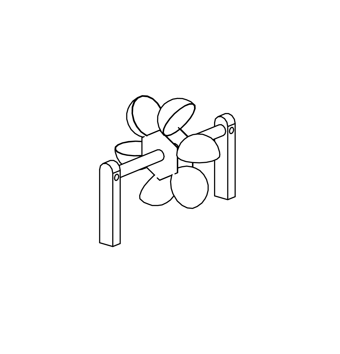 Kleines Schaufelrad Ansicht 2