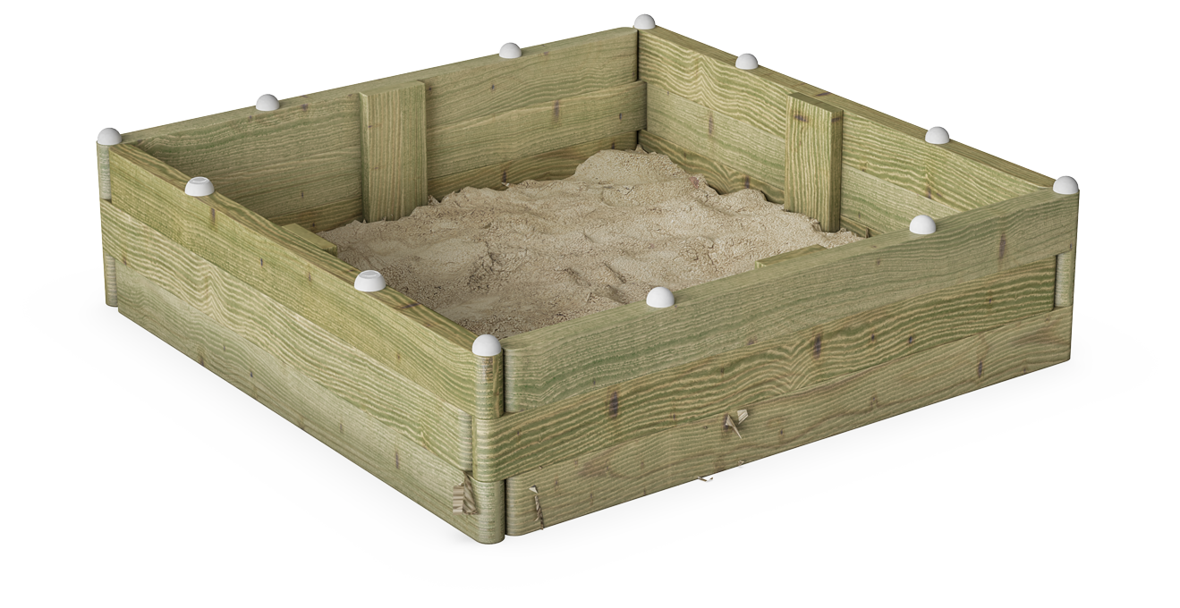 Sandkasten (114 cm x 114 cm) KPL508 Ansicht 4