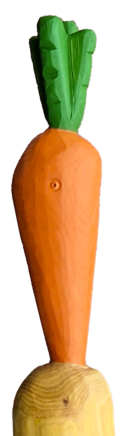 Pfostenkopf/Schnitzfigur Karotte - Ansicht 4