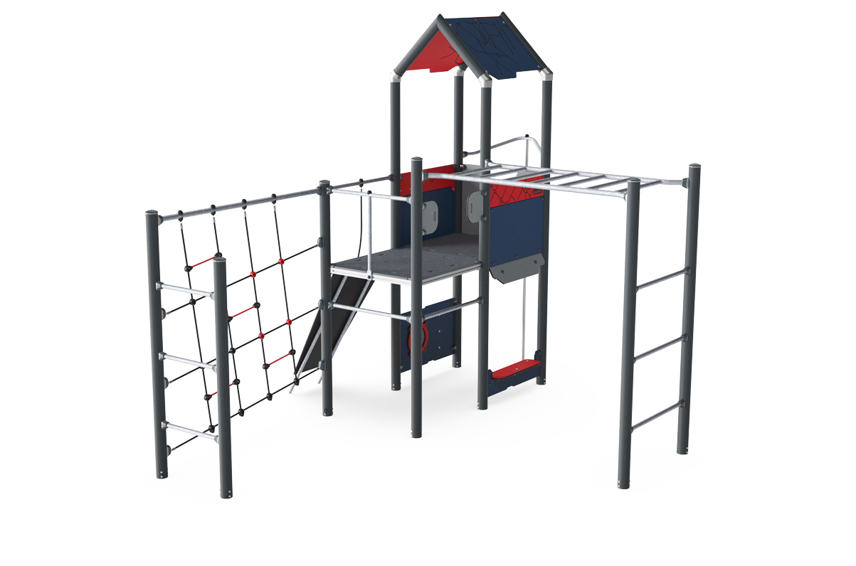 Spielturm mit Hangelstrecke PCM112321 Ansicht 2