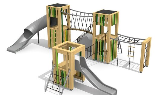 bimbox Spielwelt BAI - lasiert Ansicht 1