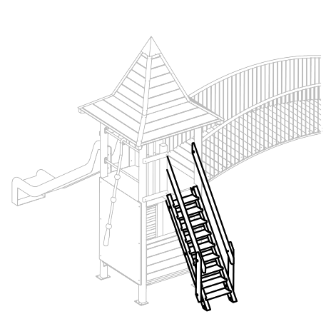 Treppe zu Aluette 4 Ansicht 5