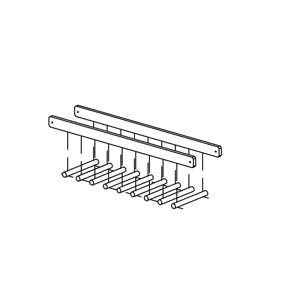 Handlauf und Laufhölzer Ansicht 2