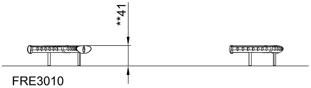 Sitzbank C-Design, Höhe: 40 cm FRE3010 Ansicht 5