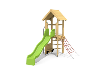 Kletterturm 2 mit 2er Schaukel Ansicht 3