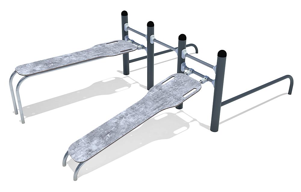 Calisthenics Kombi Bauch- und Liegestützstation Ansicht 1