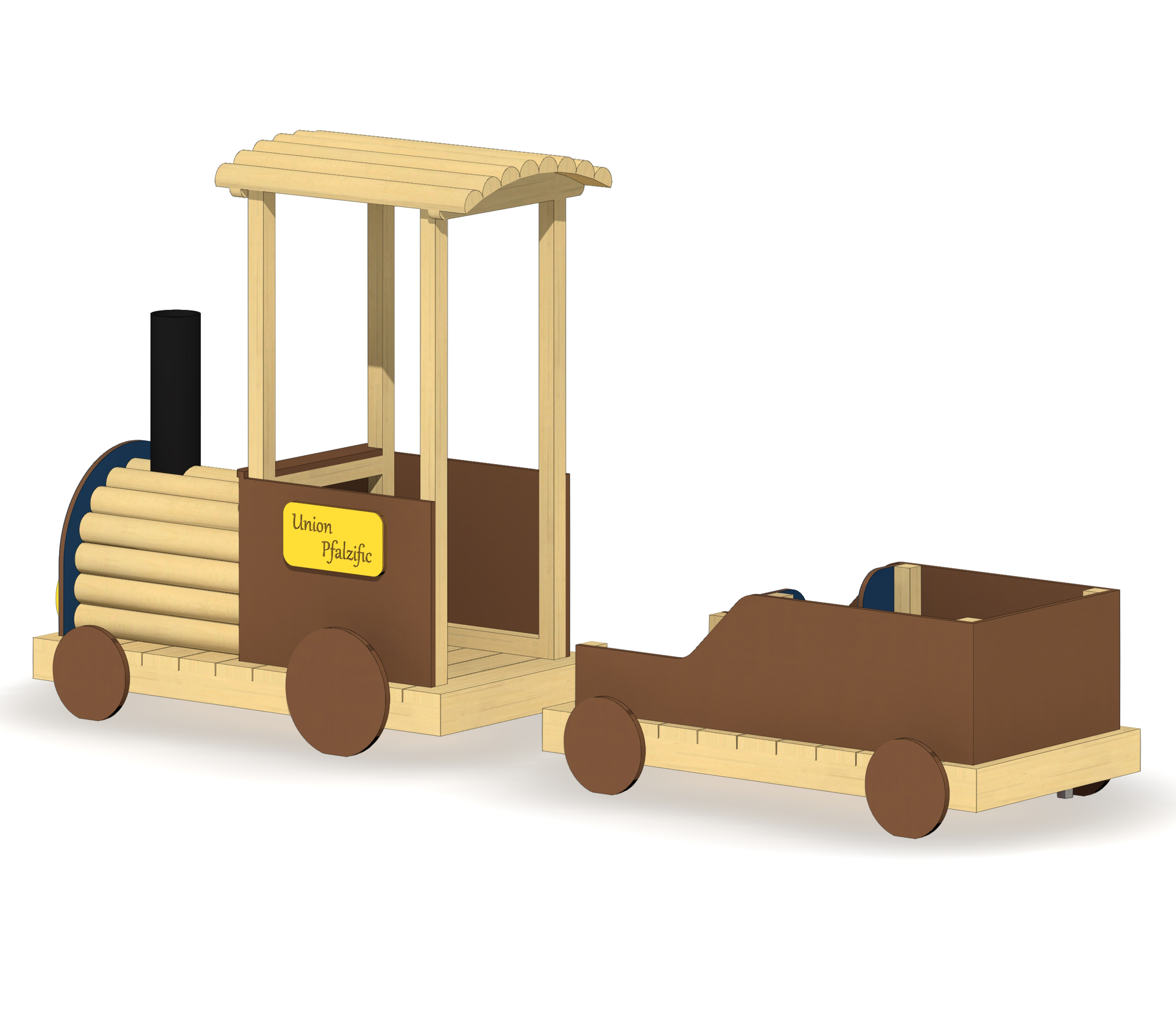 Eisenbahn Union Pfalzific Ansicht 4