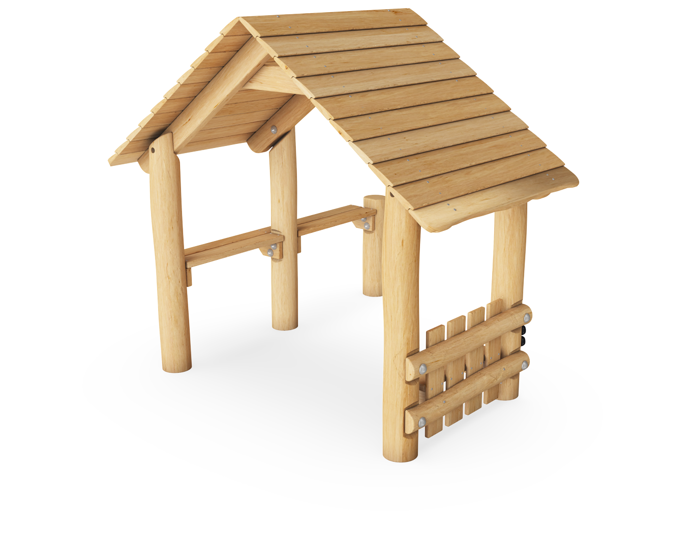 Spielhütte mit Seite & Tresen NRO411 Ansicht 2