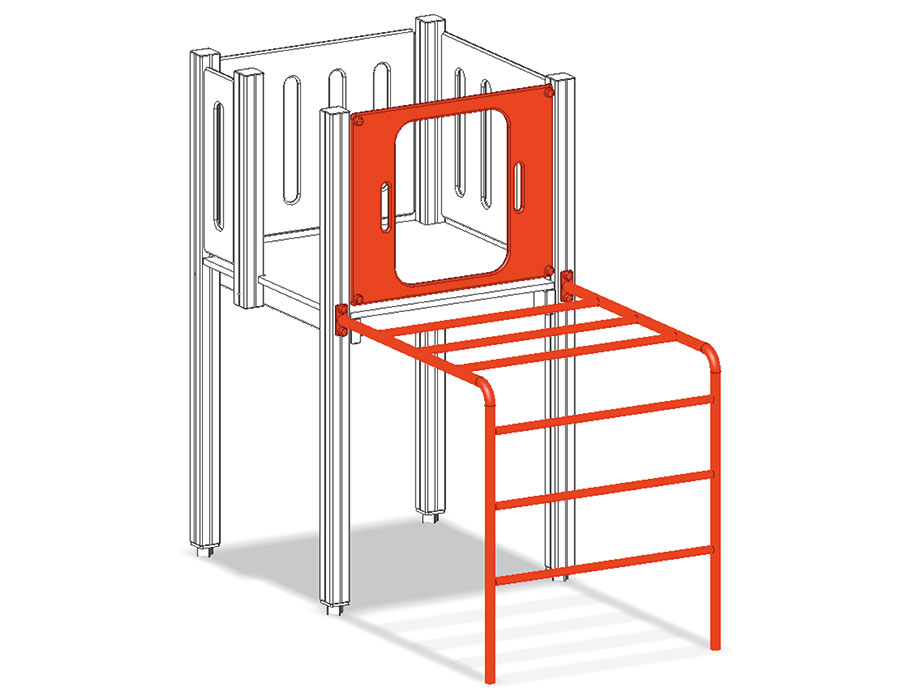Metallhangelleiter Ansicht 2