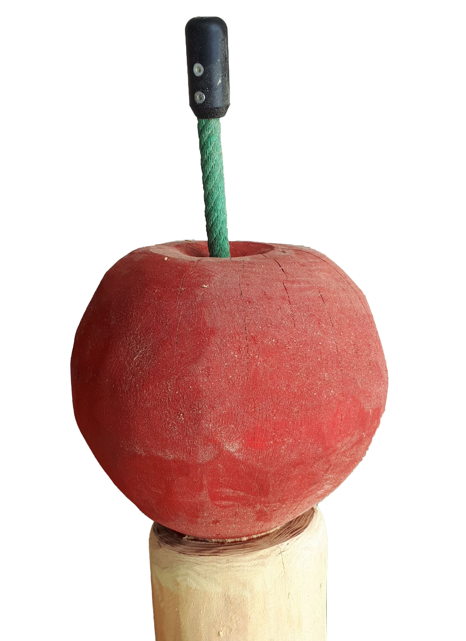 Pfostenkopf/Schnitzfigur Apfel - Ansicht 2