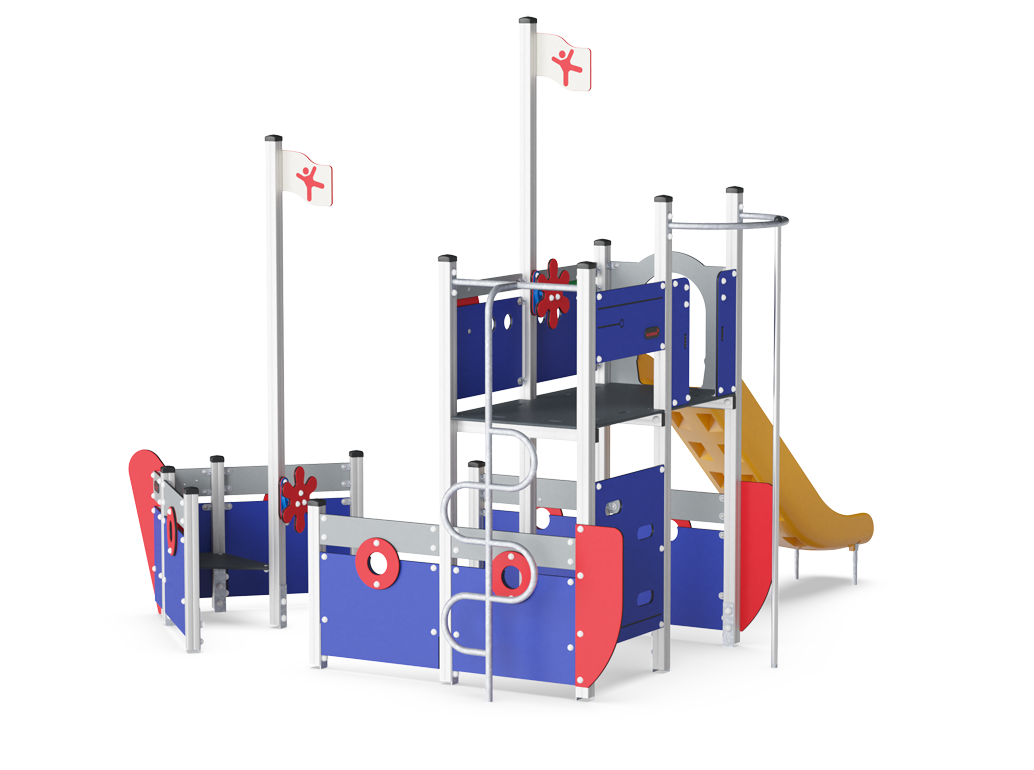 Spielschiff Zweimaster KPL520 Ansicht 2