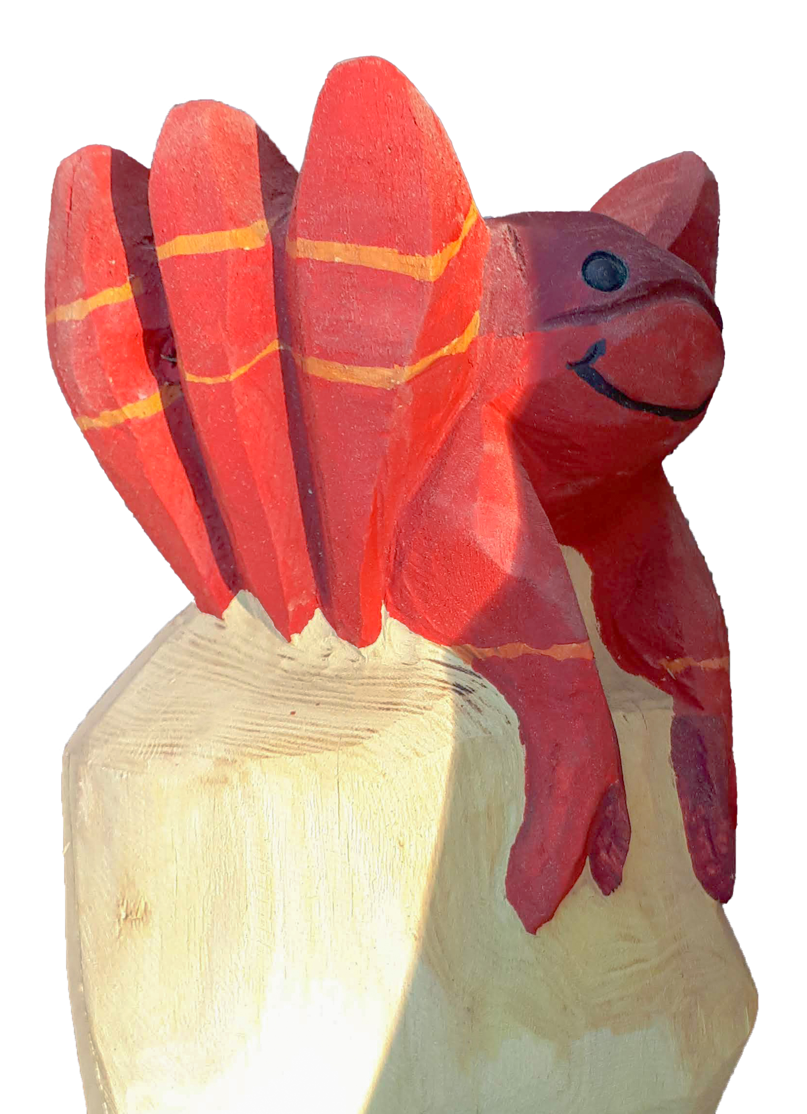 Pfostenkopf/Schnitzfigur Krebs - Ansicht 2