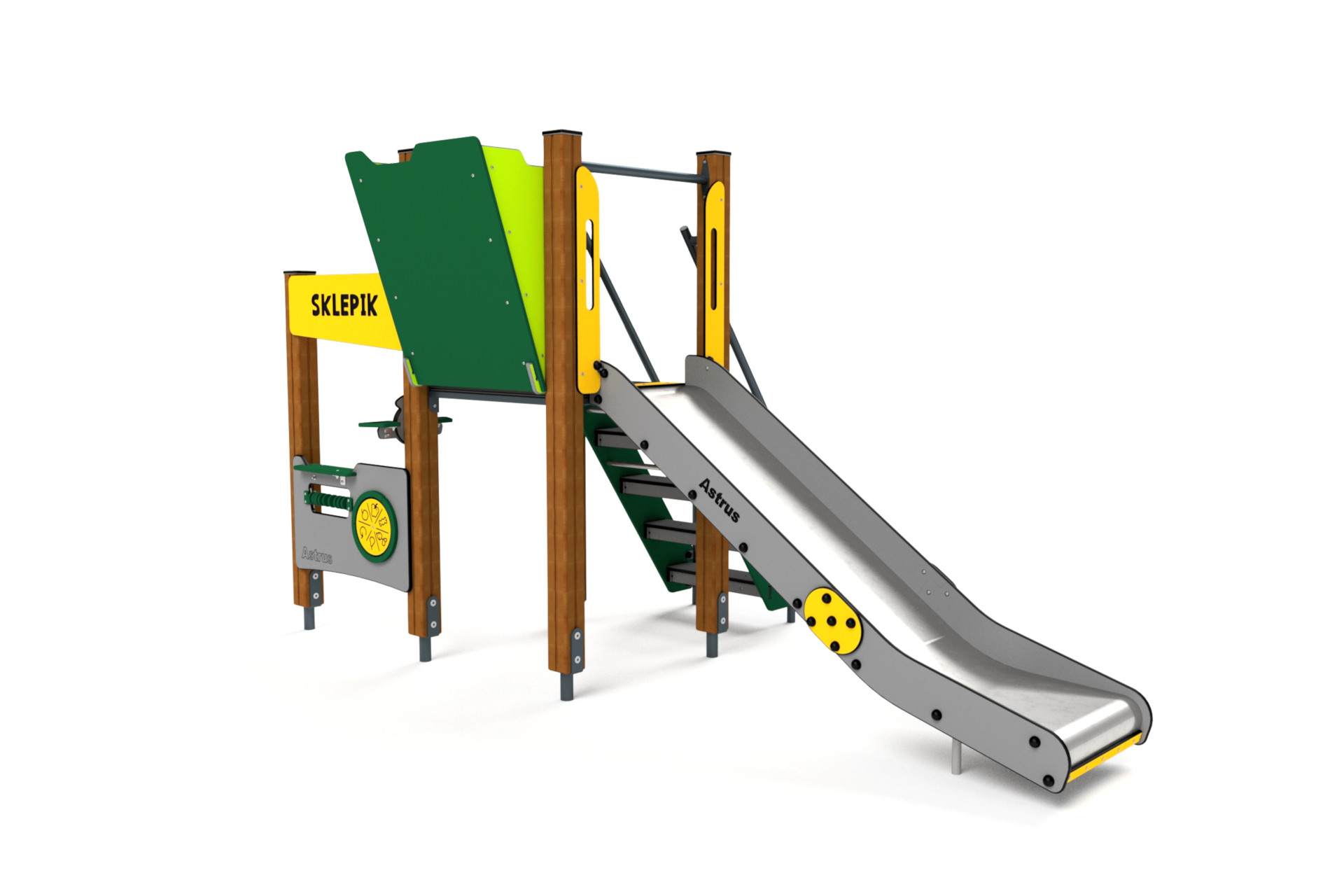 10004 Kleiner Klettertum mit Spieltheke Ansicht 2