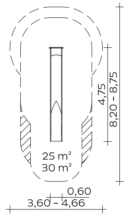 Anbau-Muldenrutsche (2,20) Ansicht 3