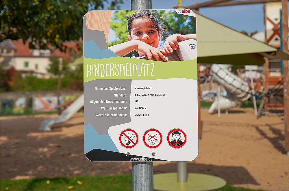 Spielplatzschild Ansicht 6