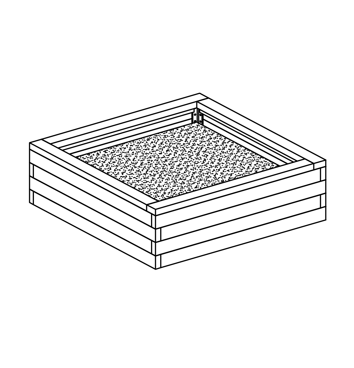 Sandkiste Ansicht 2