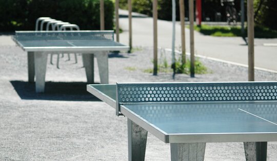Tischtennis Netzgarnitur Metall bis 5 cm Ansicht 2