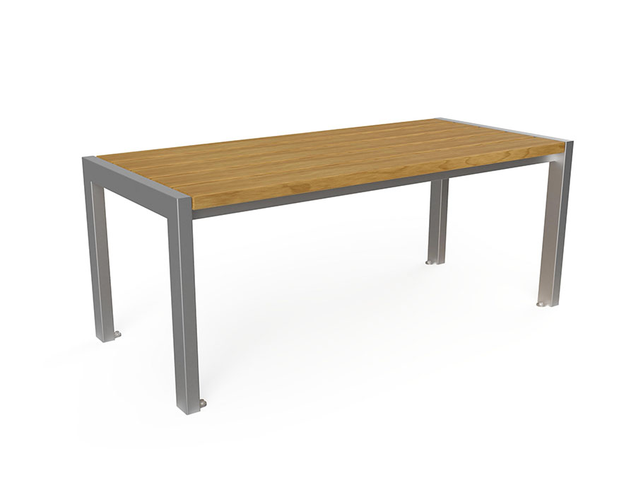 Parktisch Kiefer Ansicht 2