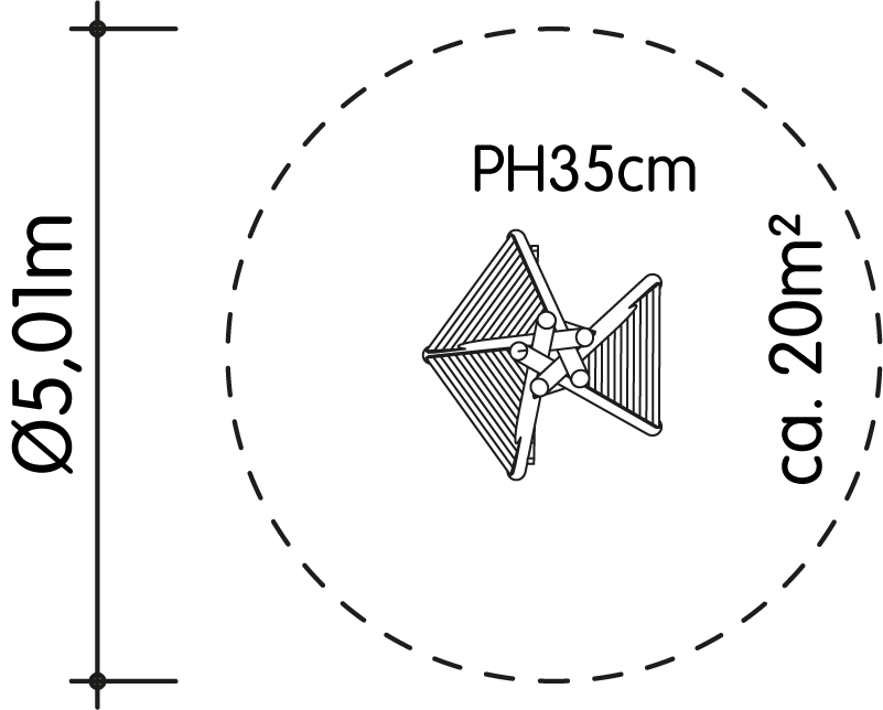 Tipi Apache mit Stammeszeichen Ansicht 5