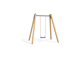 2er Schaukel Holz-Metall 190 cm Ansicht 4